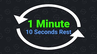 1 Minute Interval Timer with 10 Seconds Rest