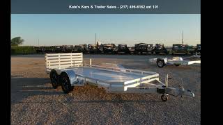 2021 Aluma  7814BT 14' Tandem Axle Aluminum Utility Trail...