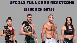 UFC 312 Du Plessis vs Strickland: Full Card Reaction (Trash Can)