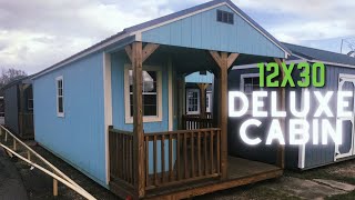 12x30 Deluxe Cabin (Derksen) Trell Portable Buildings (Commentary Ep 23)