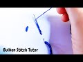 #Bullion Knot Stitch tutorial for beginners #hand embroidery