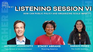 Higher Ed | Climate Action Listening Session VI