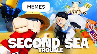 SKY ISLAND TROUBLE ( Hot Pants Crew 2.0 ) 🔥 BLOX FRUITS Funny Moments Part 5 - MEMES