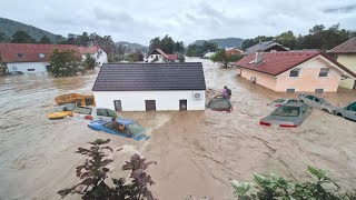 Austria was destroyed in minutes! Flash floods swept away cars and houses