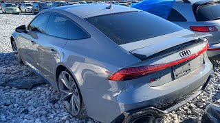 I FOUND THE BRAND SPANKING NEW 2021 AUDI RS7 AT COPART! * MSRP ON THIS AUDI IS $118,000!*