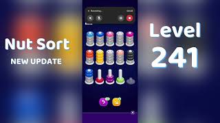 🧩 Nut Sort Level 241 Walkthrough | Step-by-Step Guide 🎮 | Mini Boss