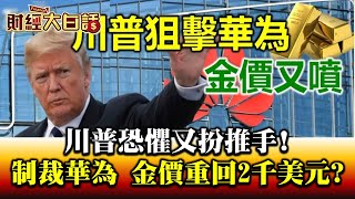 川普恐懼又扮推手! 制裁華為 金價重回2千美元? 財經大白話 20200819