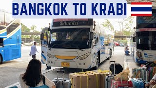 Bangkok to Krabi VIP bus. 12 hours long bus journey in Thailand