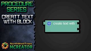 Create Text With | MCreator Procedure Tutorial