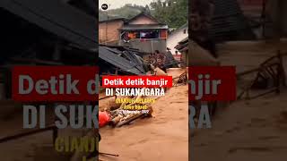 detik detik banjir bandang di Sukanagara, Cianjur, 16 Desember 2022, #shorts #cianjur #sukanagara