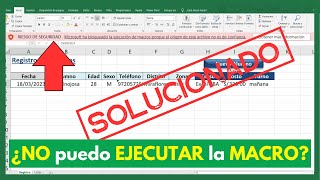 🔴Excel NO me deja EJECUTAR un archivo con MACRO (Microsoft ha BLOQUEADO la ejecución de las MACROS)