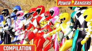 Top 5 Ranger Team Ups 💪 Dino Fury, Beast Morphers & More! ⚡ Power Rangers Kids ⚡ Action for Kids