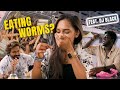 Crazy Food Challenge with DJ Black @MediaMasonsTamil  Ruvela, & @themugenrao  | Eating Worms & Bugs!