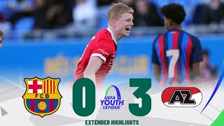 Barcelona vs AZ Alkmaar | Highlights | UEFA Youth League 01-03-2023