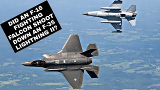 Did F-16 Fighting Falcon Shoot Down F-35 Lightning II? #shorts