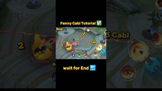 Fanny Cable Trick Tutorial mobile legends #ml2b #fanny #tutorial #mobilelegends #mlbb