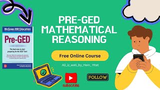 Pre GED Mathematical Reasoning (Full course) part 5