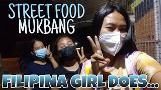 Filipina Girl Does Street food Mukbang With Friends