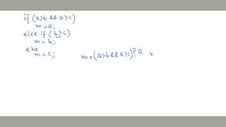 Make it smart using conditional operator, the only ternary operator in C