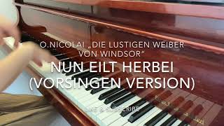 O.Nicolai Die lustigen Weiber von Windsor „Nun eilt herbei, Witz, heitre Laune“ Piano accompaniment