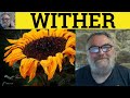 🔵 Wither Meaning - Wither Examples - Wither Definition - Wither - Vocabulary - ESL British Accent