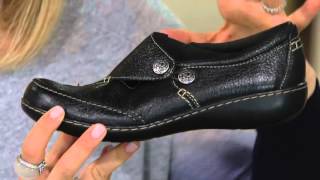 Clarks Leather Slip-on Shoes - Ashland Lane on QVC