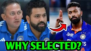 REVEALED! Why Hardik Pandya got SELECTED in T20 World Cup Squad? Rohit & Ajit Reaction News