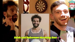 Salah And Andrew Robertson Playing Dart 🎯 🎯😂😂