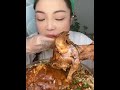 asmr delight enjoying spicy pork thighs in serenity mukbang