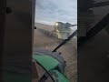 Canola Harvest! John Deere 9530T with Brent 2096 grain cart, S680 combines! #shorts #farming