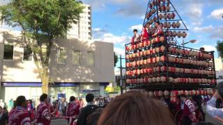 ［4K］福島山車祭り 2017.6.3 夢の共演！二本松表太鼓台＆二本松郭内太鼓台①