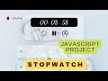 Build A Stopwatch Using HTML , CSS and JavaScript + code