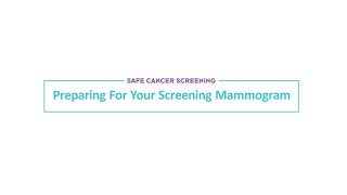 Preparing For Your Mammogram (Mandarin)