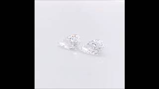 A pair of Pear shape diamonds #8836A and #8836B - 4.36 tcw PS D IF