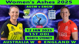 Australia Women vs England Women | AUSW vs ENGW | 1st ODI of Women's Ashes 2025 | Cricket Info Live