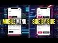 Mobile Menu Side-by-Side Alignment - WordPress