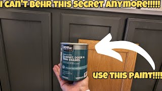 BEHR PREMIUM 1 qt. #PPU18-08 Interior/Exterior Cabinet, Door & Trim Paint REVIEW!!! HALL BATH PART 1