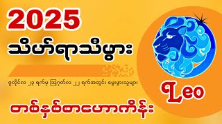 2025 ခုနှစ် သိဟ်ရာသီဖွား (Leo) များအတွက် တစ်နှစ်စာဟောစာတမ်း