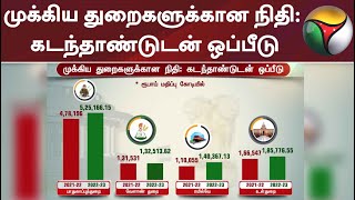 முக்கிய துறைகளுக்கான நிதி: கடந்தாண்டுடன் ஒப்பீடு