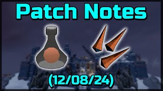 Patch Notes: Mining & Smithing (12/08/24)