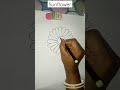 easy sunflower drawing shorts youtubeshorts viral