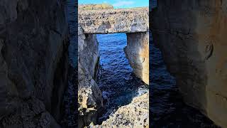 Wied il-Mielah window Beauty of Malta #sea  #cliff #travel #placestovisit #malta #maltatravelguide