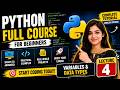 Python Full Course for Beginners | Lecture 4: Variables and Basic Data Types