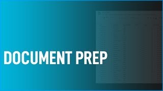 Document Preparation