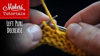 Left Purl Decrease LPD