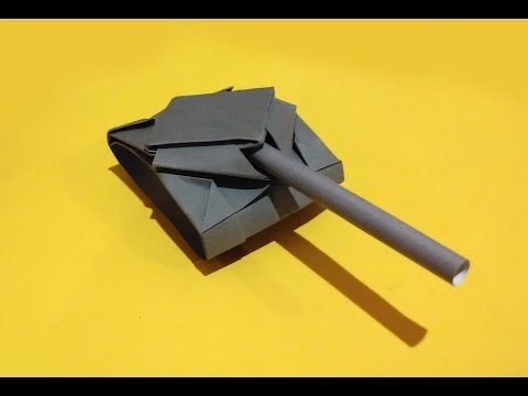 Paper tank. Origami tank (easy 2 minutes) Paper tank. Origami tank (easy 2 minutes)