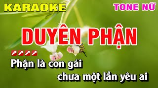 Karaoke Duyên Phận Tone Nữ Nhạc Sống | Nguyễn Linh