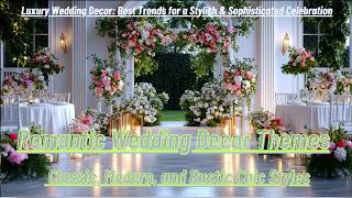 Elegant Wedding Decorations: Stunning Ideas for a Dream Celebration at Home
