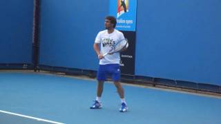 Marcos Baghdatis Practice - Australian Open 2012