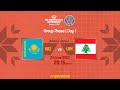 Kazakhstan v Lebanon | Full Basketball Game | FIBA U16 Women's Asian Championship 2022 | Division B